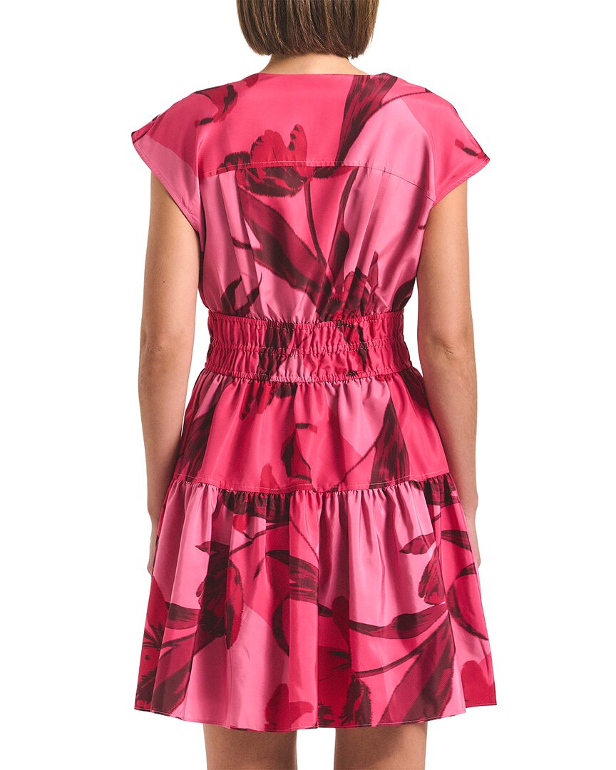 Derek Lam 10 Crosby Lunette Printed Faille Bubble Hem Dress