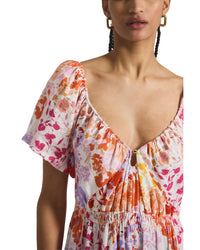 Derek Lam 10 Crosby Laine Floral Printed Linen-Blend Maxi Dress