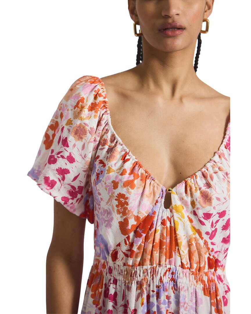 Derek Lam 10 Crosby Laine Floral Printed Linen-Blend Maxi Dress