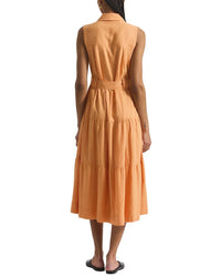 Derek Lam 10 Crosby Florence Sleeveless Linen-Blend Shirtdress