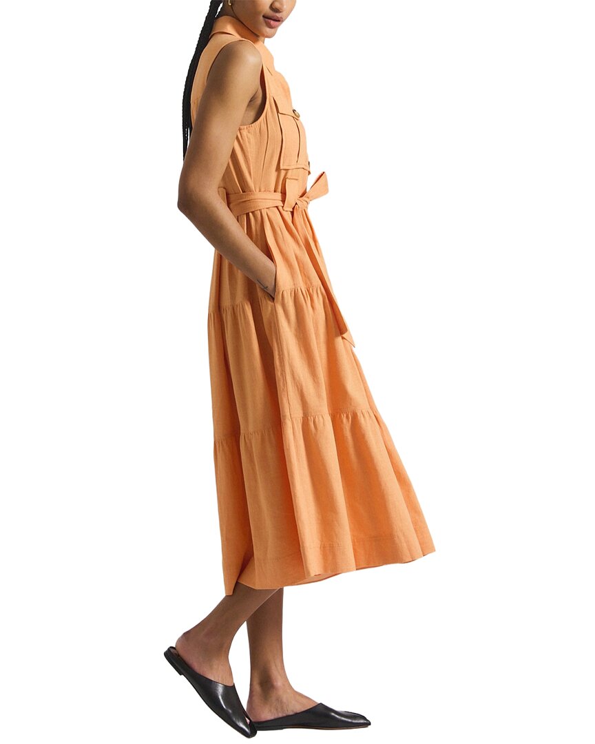 Derek Lam 10 Crosby Florence Sleeveless Linen-Blend Shirtdress