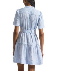 Derek Lam 10 Crosby Clynton Pintuck Stripe Shirtdress