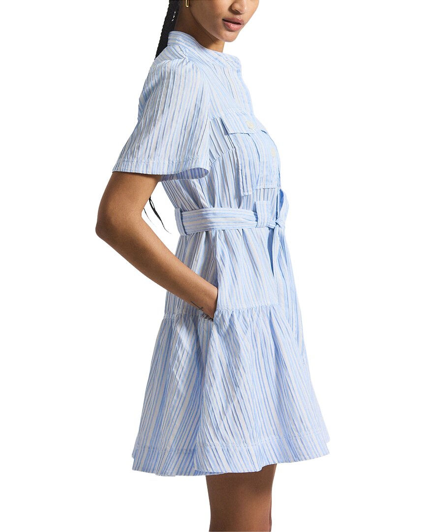 Derek Lam 10 Crosby Clynton Pintuck Stripe Shirtdress