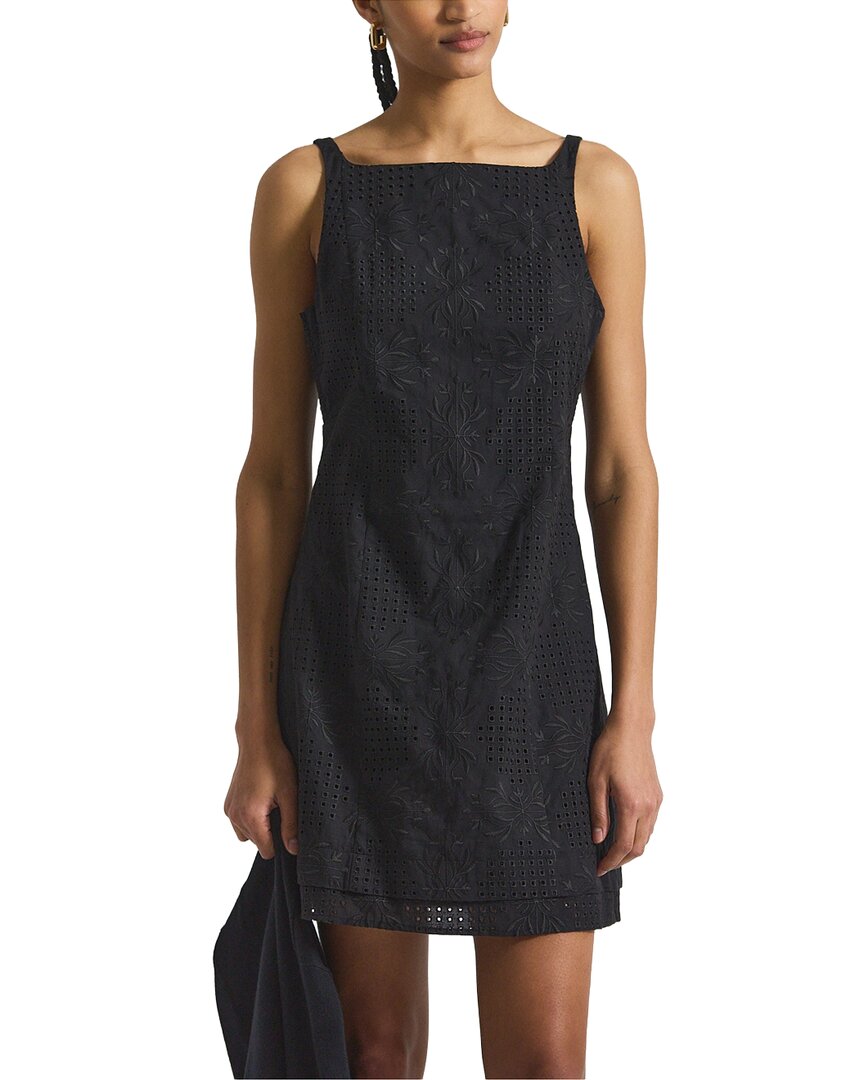 Derek Lam 10 Crosby Saige Garden Tile Eyelet Mini Dress
