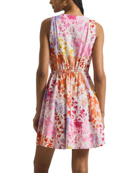 Derek Lam 10 Crosby Tia Floral Printed Stretch Linen-Blend Mini Dress