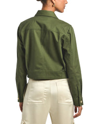 Derek Lam 10 Crosby Celinora Cotton Drill Cropped Jacket