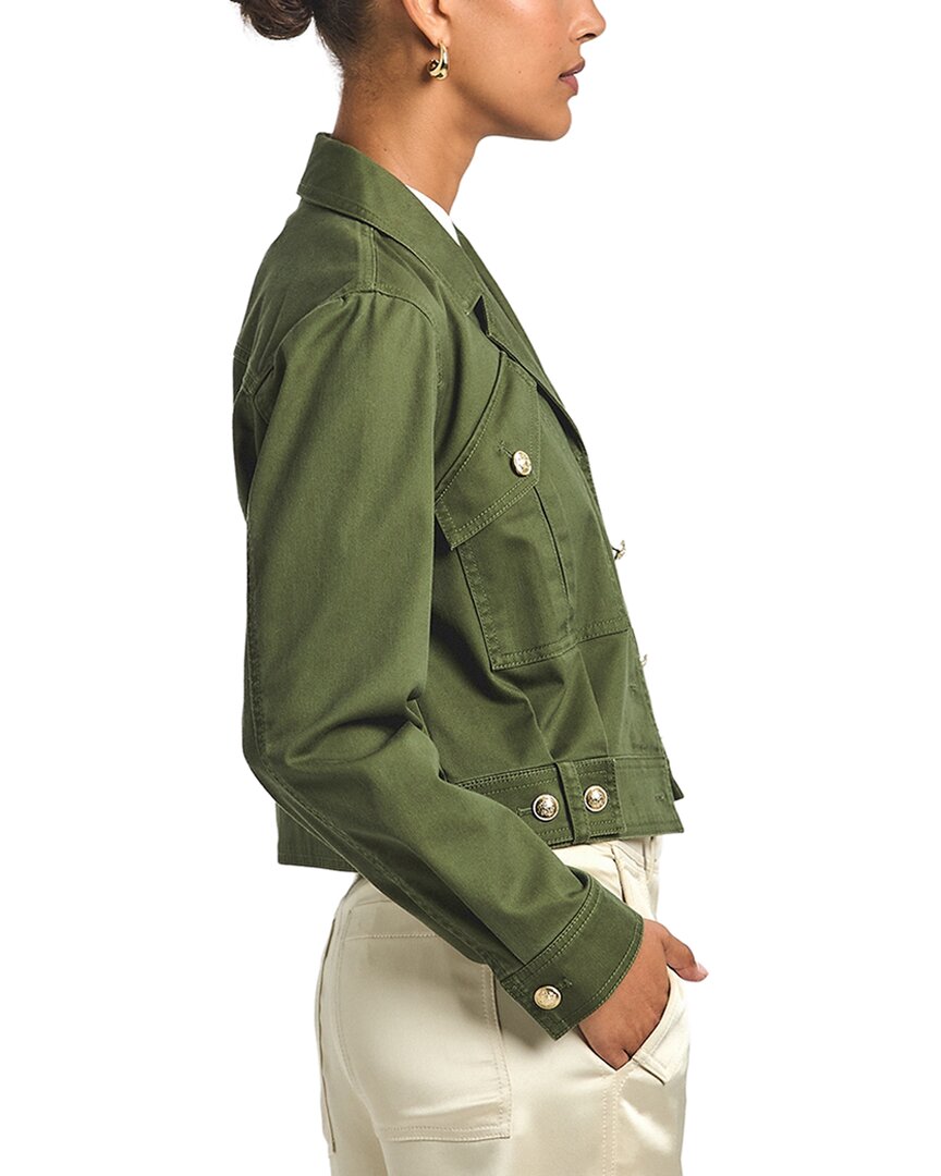 Derek Lam 10 Crosby Celinora Cotton Drill Cropped Jacket