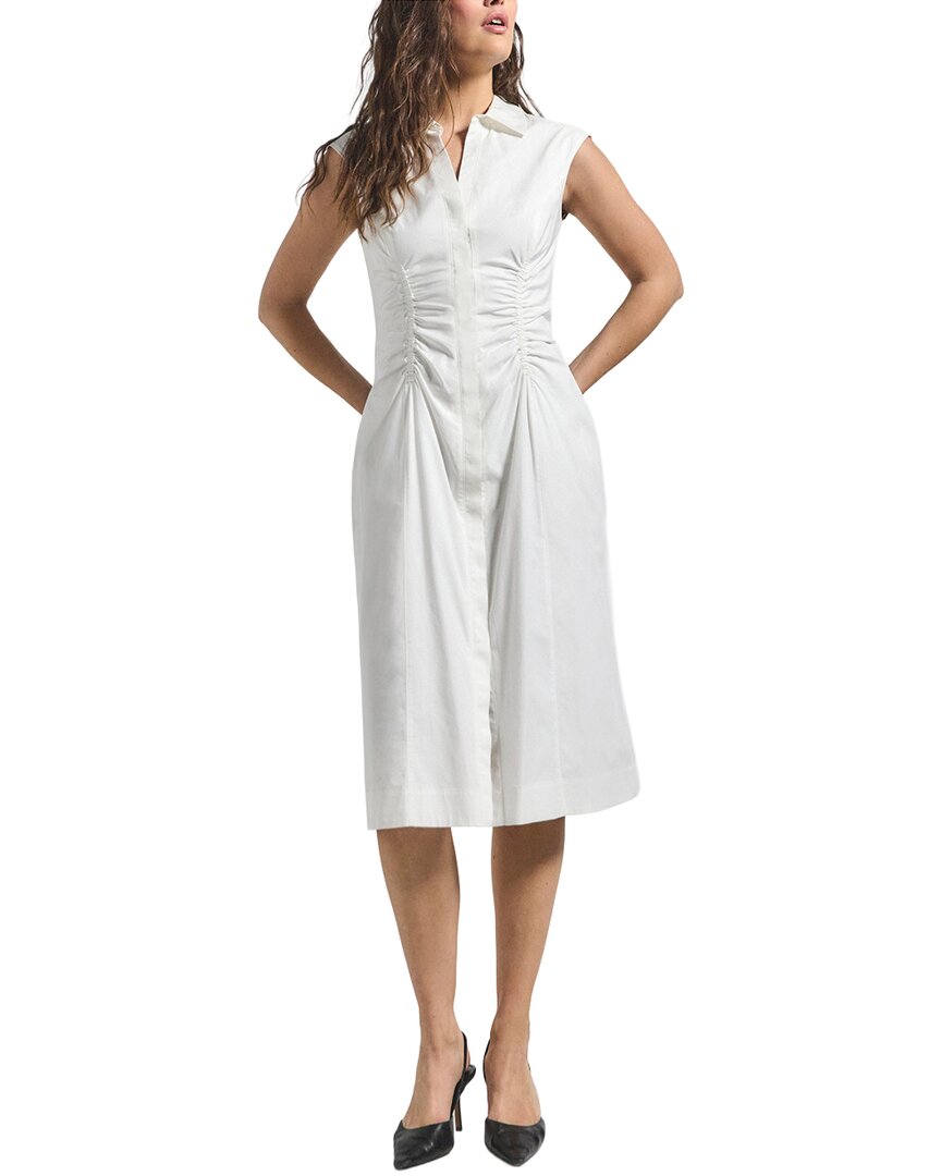 Derek Lam 10 Crosby Nera Ruched Button Down Dress