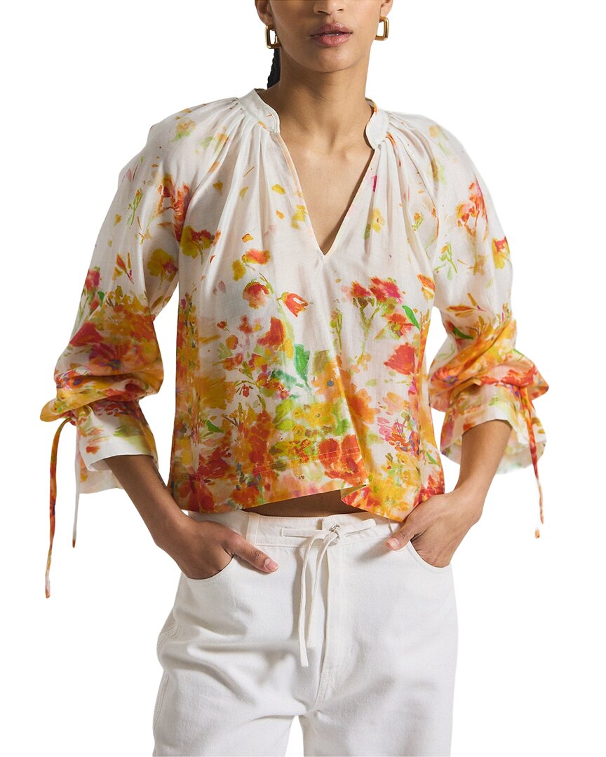 Derek Lam 10 Crosby Milon Organza V-Neck Blouse