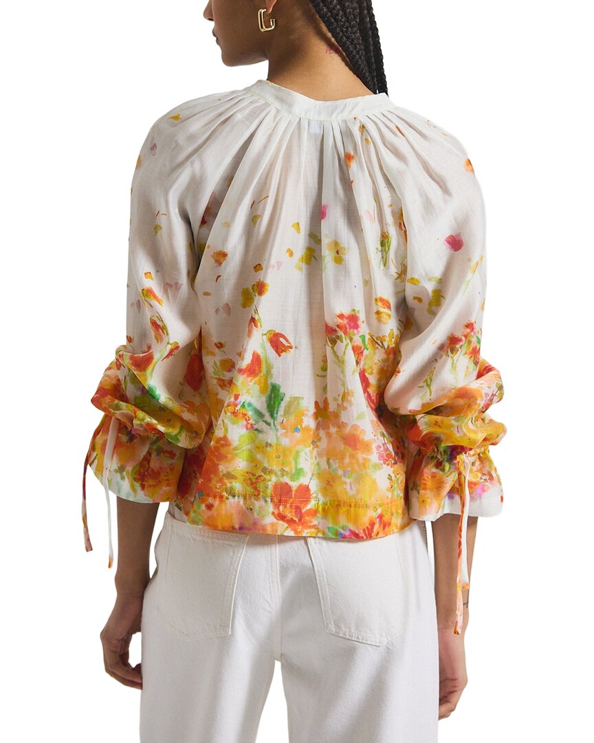 Derek Lam 10 Crosby Milon Organza V-Neck Blouse