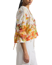 Derek Lam 10 Crosby Milon Organza V-Neck Blouse