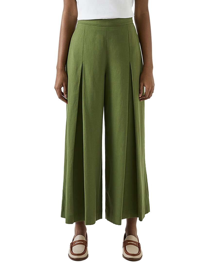 Lk Bennett Frances Linen-Blend Trouser