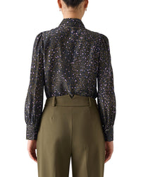 Lk Bennett Sonya Woven Silk Top