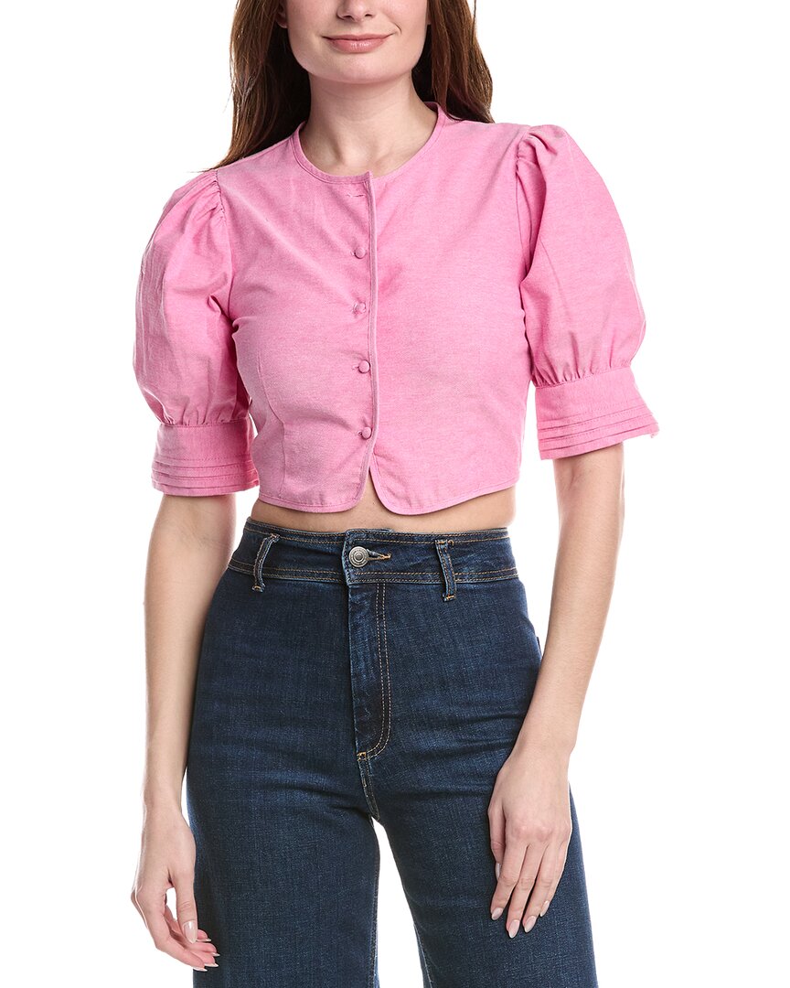 Estellina Short Puff Sleeve Top