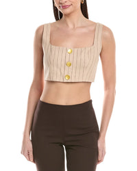 L'agence Maylin Linen-Blend Bralette Top
