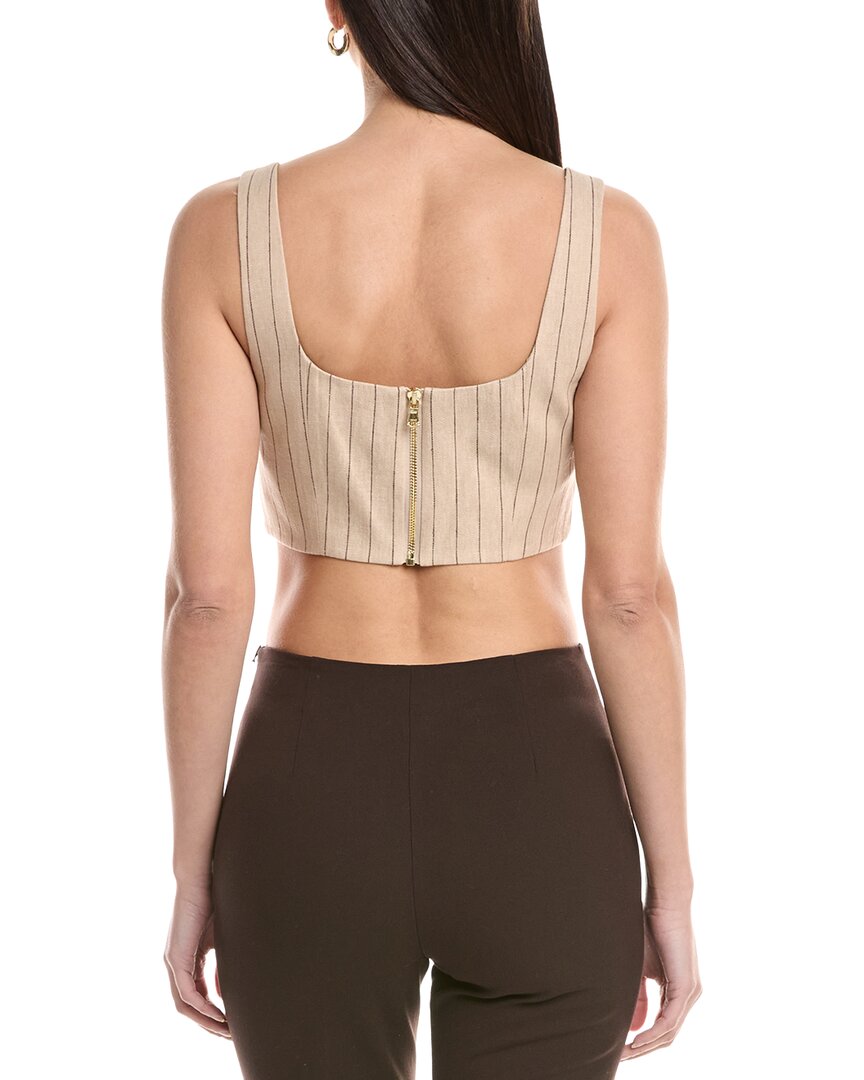 L'agence Maylin Linen-Blend Bralette Top