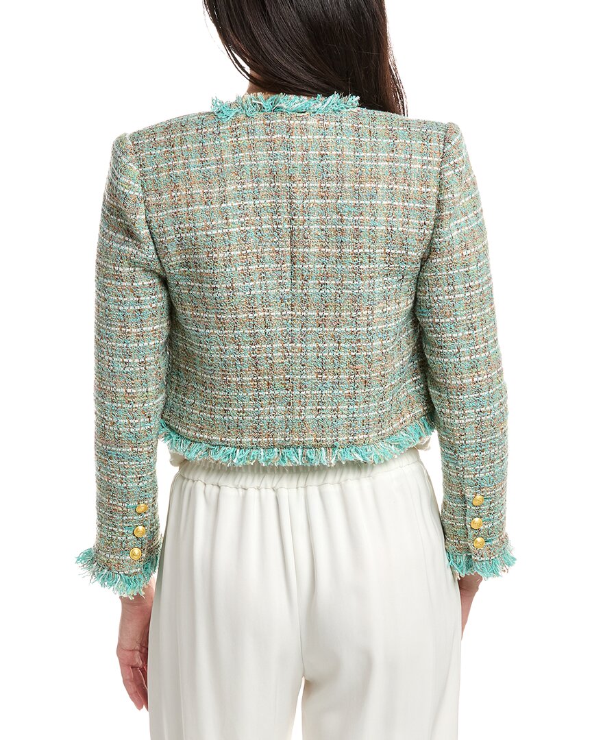 L'agence Clydie Tweed Cropped Blazer