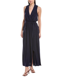 L'agence Mayer Military Linen Maxi Dress