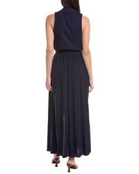 L'agence Mayer Military Linen Maxi Dress