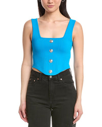 L’Agence Saga Square Neck Corset Top