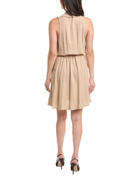 L'agence Cosima Military Linen-Blend Mini Dress
