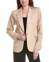 L’Agence Chamberlain Linen-Blend Blazer