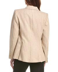L’Agence Chamberlain Linen-Blend Blazer