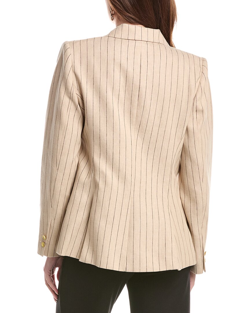 L’Agence Chamberlain Linen-Blend Blazer