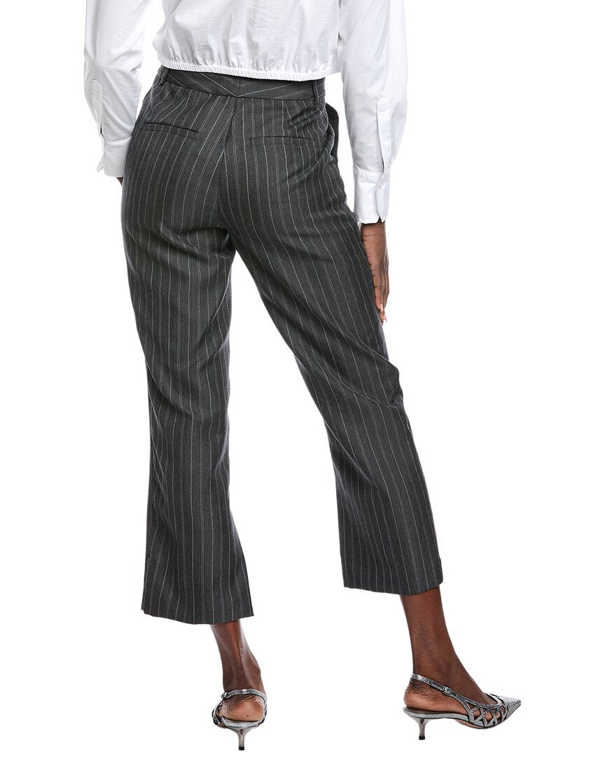 Simkhai Vera Straight Leg Crop Wool-Blend Pant