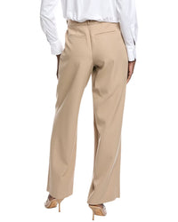 Simkhai Tayler Overlap Wide Leg Wool-Blend Trouser