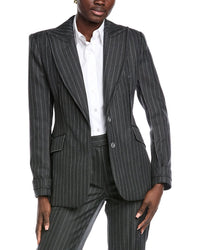Simkhai Gamela Single Breasted Wool-Blend Blazer