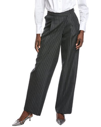 Simkhai Tayler Overlap Wide Leg Wool-Blend Trouser