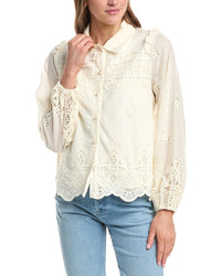 Colette Rose Button Front Top