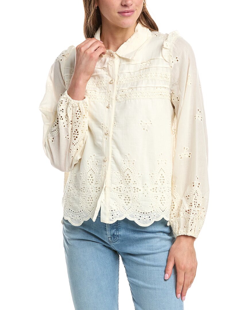 Colette Rose Button Front Top