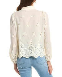 Colette Rose Button Front Top