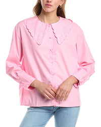 Colette Rose Button Front Top