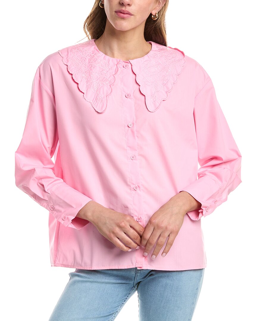 Colette Rose Button Front Top