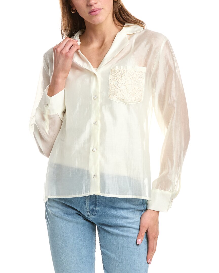 Colette Rose Button Front Top