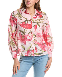 Colette Rose Button Front Top