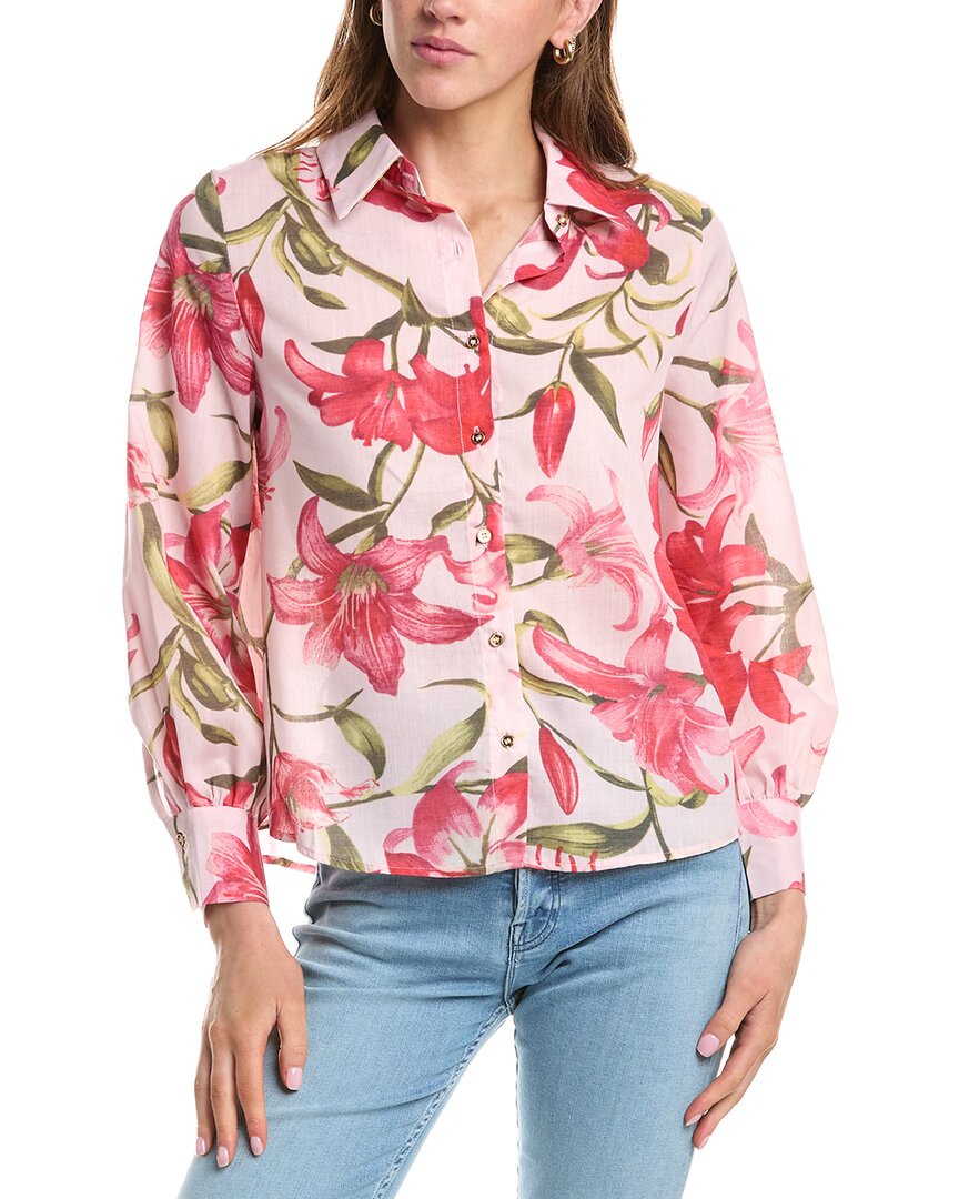 Colette Rose Button Front Top
