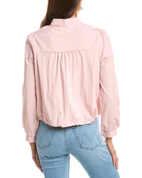 Colette Rose Lace Button Front Top