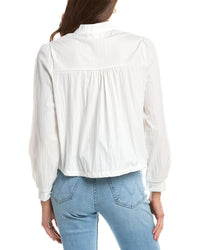 Colette Rose Lace Button Front Top