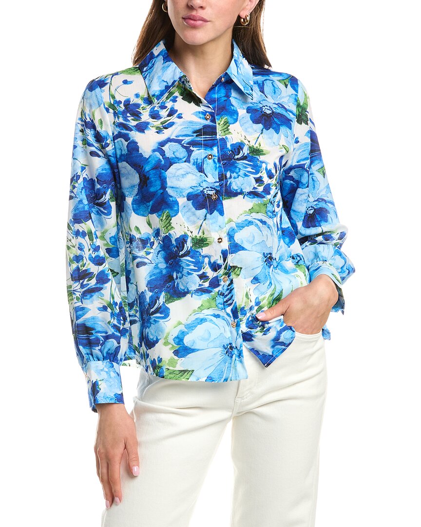 Colette Rose Button Front Top