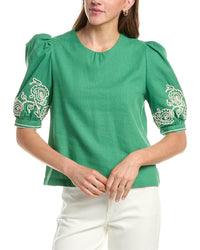 Colette Rose Puff Sleeve Top