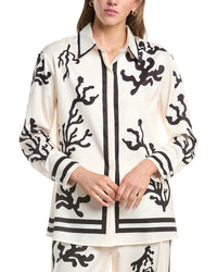 Colette Rose Button Front Top