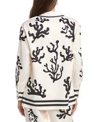 Colette Rose Button Front Top