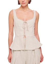 Ronny Kobo Catalan Linen Top