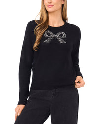 Cece Heatset Bow Pullover Sweater