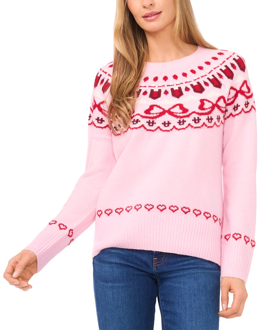 Cece Bow Fairisle Raglan Sweater