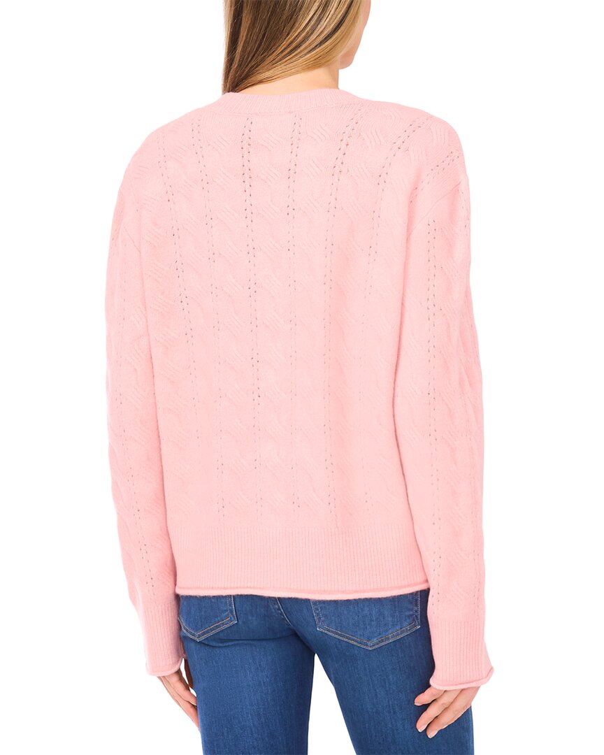 Cece Cable V Neck Cardigan